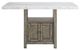 Steve Silver Co. Grayson 8-Piece Ash Gray/Driftwood/White Counter Dining Set-1