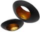 A & B Home Barker 2-Piece Black Spherical Bowl Set-1