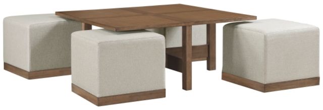 Homelegance® Sienna Brown/Light Gray Cocktail Table-3