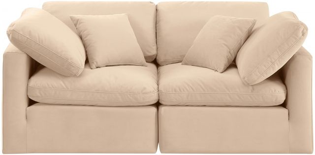 Meridian Furniture Indulge 2-Piece Beige 70" Sofa-2