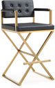 TOV Furniture Director Black Gold Steel Bar Stool-0