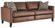 Best® Home Furnishings Customizable Traftly Revella Leather Incliner Sofa with Espresso Legs-0