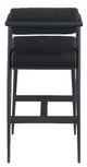 Meridian Furniture Stryker Black/Matte Black Bar Stool Set-2