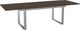 Amisco Customizable Burton 108" Rectangular Extendable Table with 1" White Oak Veneer Top and 1 Leaf-1