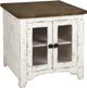 Signature Design by Ashley® Wystfield Brown End Table with White Base-0
