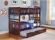 Homelegance® Rowe Dark Cherry Youth Twin/Twin Bunk Bed with Twin Trundle-1