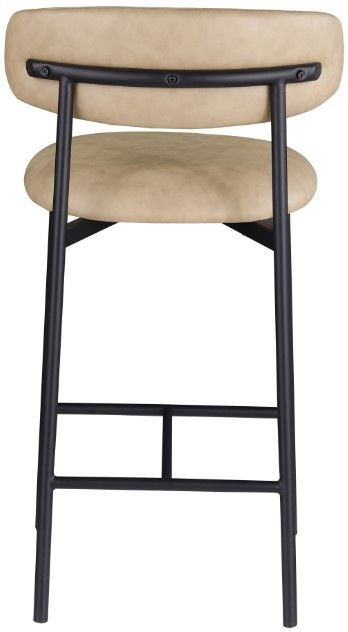 Meridian Furniture Lupita Tan/Matte Black Counter Stool-3