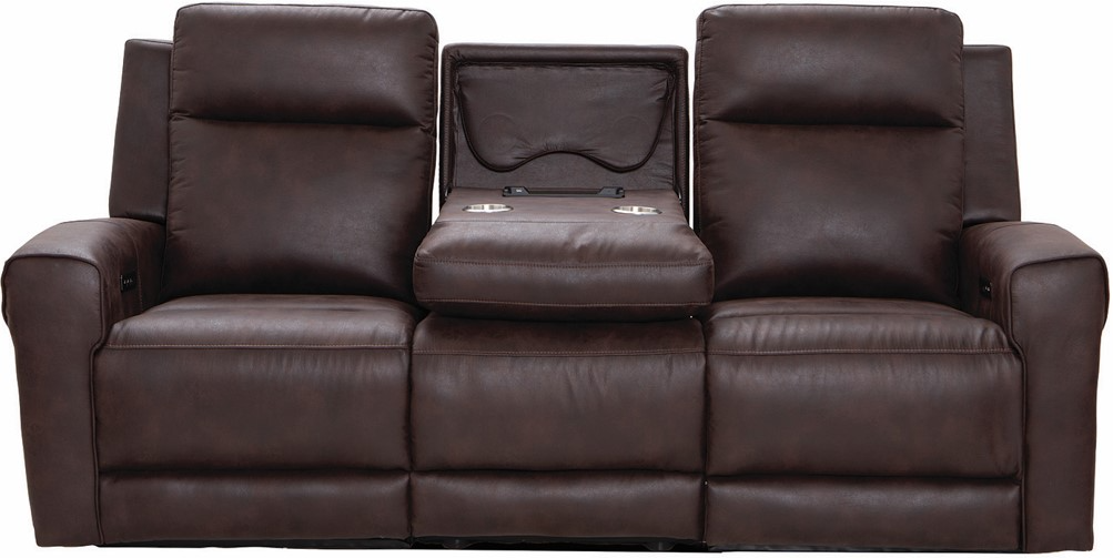 Cheers by Man Wah Cowboy Brown Power Reclining Sofa - Thumbnail 3