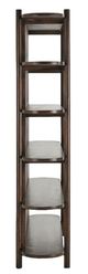 Classic Home Redford Bark Brown Tall Bookcase-3