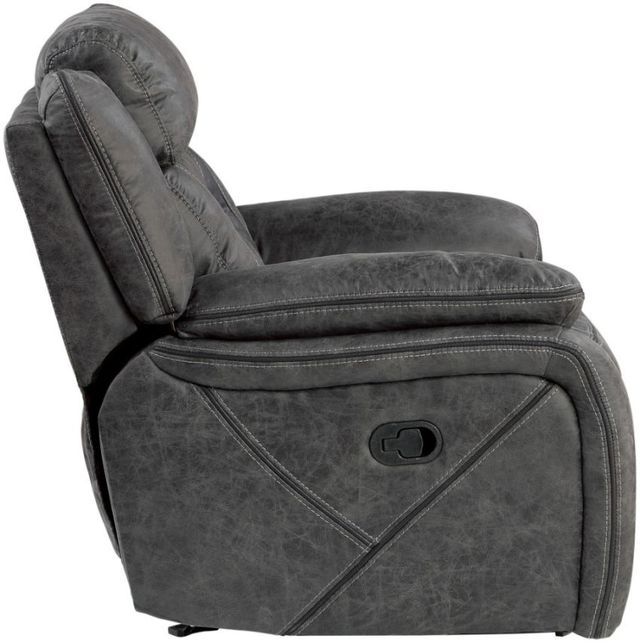 Homelegance® Madrona Hill Gray Manual Glider Reclining Chair-3