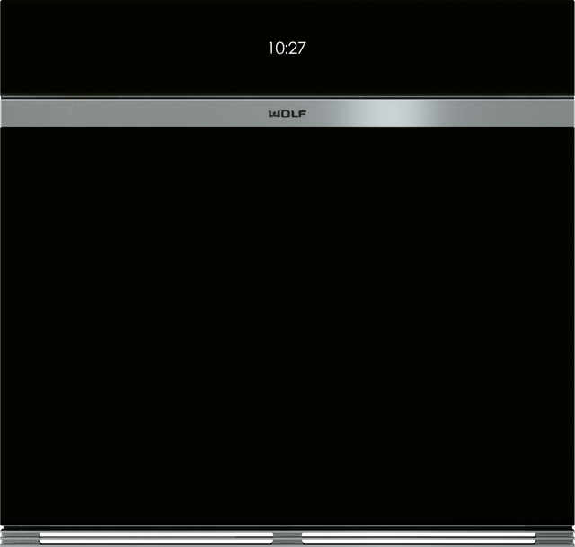 Wolf® M Series 30" Black Contemporary Single Electric Built in Wall Oven-0