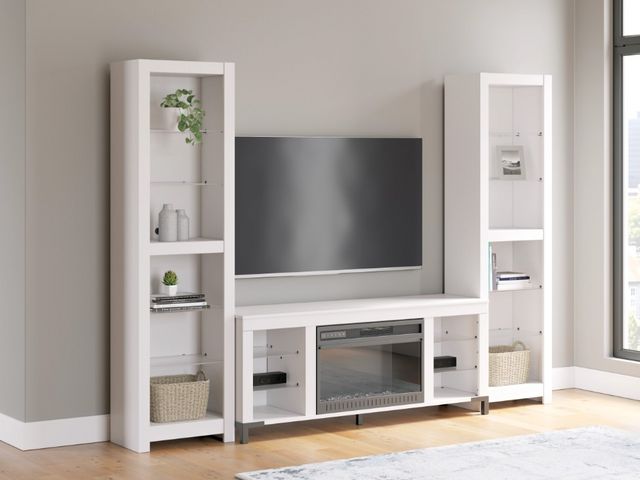 Signature Design by Ashley® Brollevi 3-Piece White Entertainment Center-3