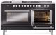 Ilve® Professional Plus II 60" Glossy Black Pro Style Dual Fuel Range-3