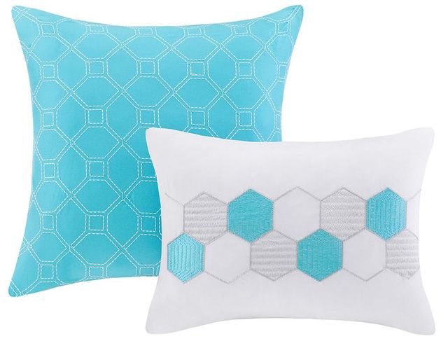 Olliix by Intelligent Design Clara Blue Full/Queen Comforter Set-2