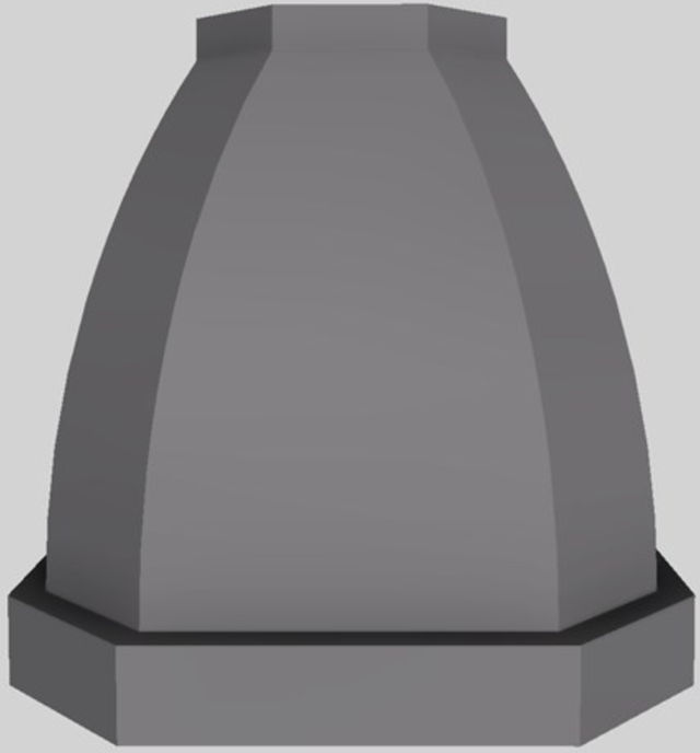 Vent-A-Hood® Designer Series 60" Gunsmoke Island Range Hood-1