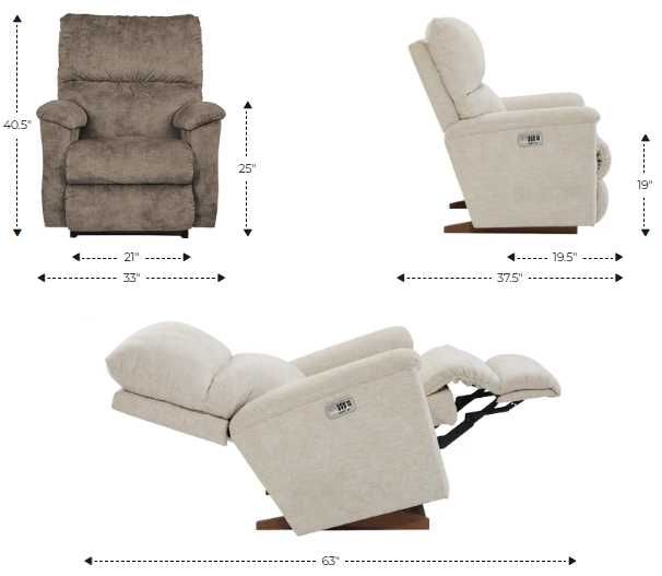 La-Z-Boy® Brooks Shadow Power Rocking Recliner with Headrest-2