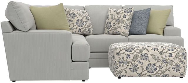 Jackson Furniture Stockbridge 4-Piece Slate Sectional with Ottoman-2