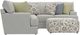 Jackson Furniture Stockbridge 4-Piece Slate Sectional with Ottoman-2