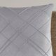 Olliix by CosmoLiving Naomi Grey 20" x 20" Pleated Velvet Decorative Pillow-1