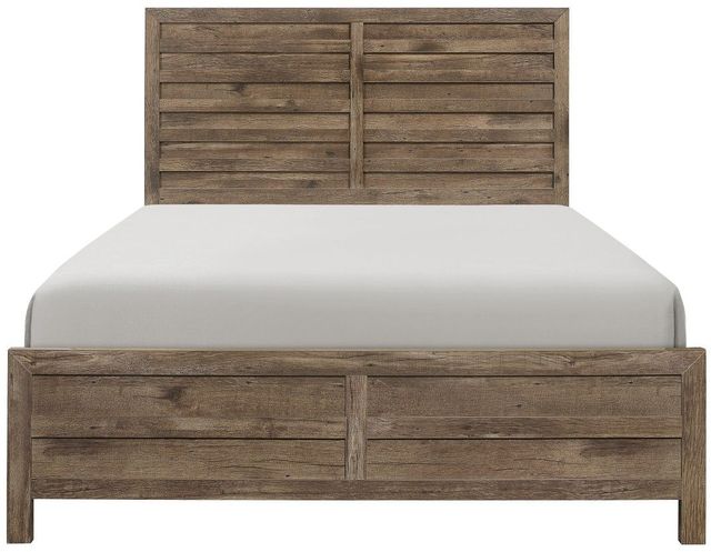 Mazin Furniture Mandan Weathered Pine Full Panel Bed-1