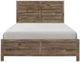 Mazin Furniture Mandan Weathered Pine Full Panel Bed-1