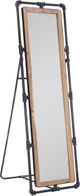 Powell® Gunther Natural Gun Metal Pipe Cheval Mirror-2