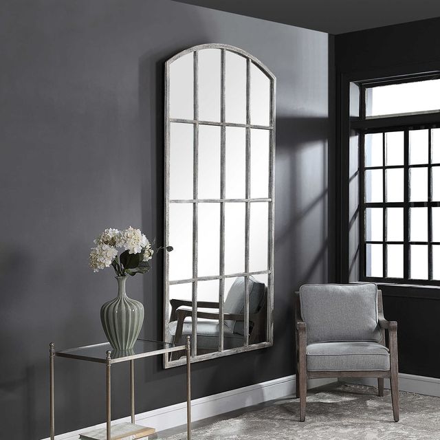 Uttermost® Amiel Ivory Arched Mirror-2