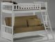 Night & Day Furniture™ Cinnamon White Twin/Full Futon Bunk Bed-0