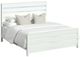 Elements International Tobias White King Panel Bed with LED-0