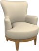Best® Home Furnishings Customizable Justine Swivel Chair with Honey Birch Legs-0