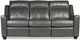 Campio Furniture Legacy Leather Skylar Dark Gray Motion Sofa-1