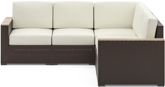 homestyles® Palm Springs Brown Outdoor 5-Seat Sectional-2