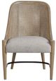 Bernards Citrus Heights 5-Piece Sand/White Round Dining Table Set-4