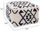 Zuo® Modern Lizardo Beige Black Ottoman-3