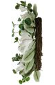 A & B Home 2-Piece Green/White Artificial Magnolia and Eucalyptus Wreath Set-2