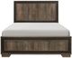 Mazin Furniture Ellendale Dark Ebony/Rustic Mahogany Full Panel Bed-1