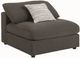 Coaster® Elevations Serene Upholstered Charcoal Armless Chair-2