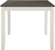 Powell® Jane Dark Gray Dining Table with Smokey White Base-3