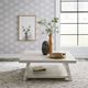 Liberty Furniture Modern Farmhouse Flea Market White Oversized Cocktail Table-1