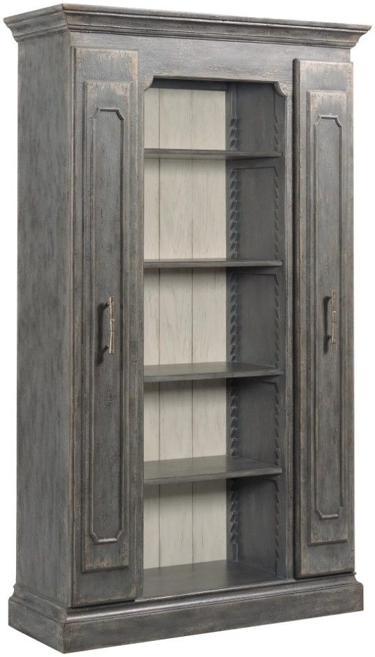 Hammary® Hidden Treasures Esther Gray Bookcase Display-0