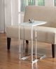 Coaster® Stella  Glass Top Accent Table with Chrome Base-1