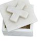 A & B Home White Marble Box-3