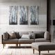 Olliix by Madison Park Birch Forest 3 Piece Black Printed Canvas with Gel Coat Set-2