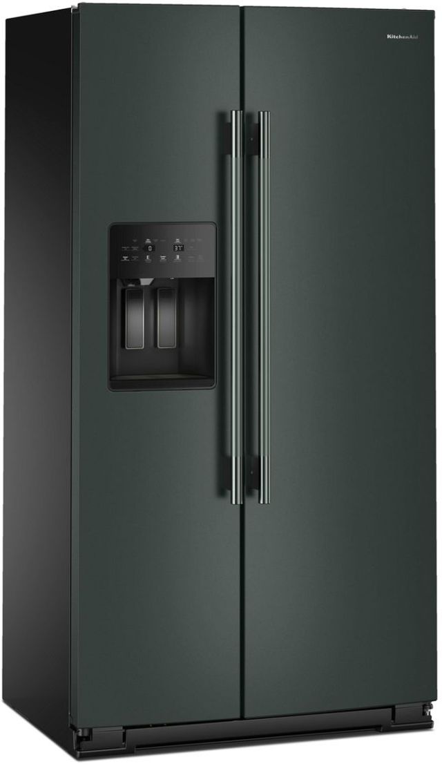 KitchenAid® 36" 20.8 Cu. Ft. Juniper Counter Depth Side-by-Side Refrigerator with Exterior Ice and Water Dispenser-4