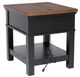 Signature Design by Ashley® Wildenauer Brown End Table with Black Base-2