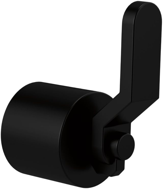 Brizo Litze® Matte Black Single-Handle Floor Mount Tub Filler Industrial Lever Handle Kit-0