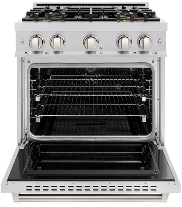 ZLINE 30" 4.2 cu. ft. Gas Range with 4 Burner DuoPro™ Cooktop and Convection Gas Oven in Stainless Steel-1