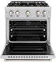 ZLINE 30" 4.2 cu. ft. Gas Range with 4 Burner DuoPro™ Cooktop and Convection Gas Oven in Stainless Steel-1
