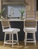 Universal Explore Home™ Oasis White Shoreline Swivel Counter Stool-1