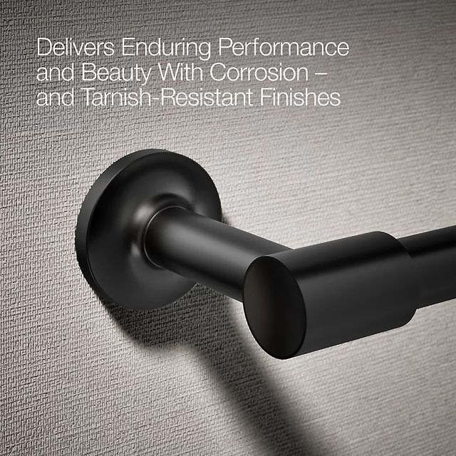 KOHLER® Purist® Matte Black Pivoting Toilet Paper Holder-4
